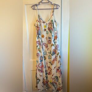 Sabbi Cotton Mermaid Print Maxi Dress